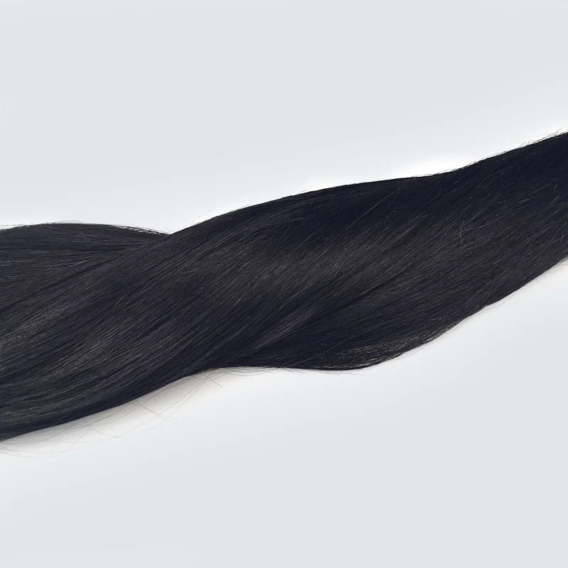 Zwarte clip-in hairextensions 🖤 40cm - 260g